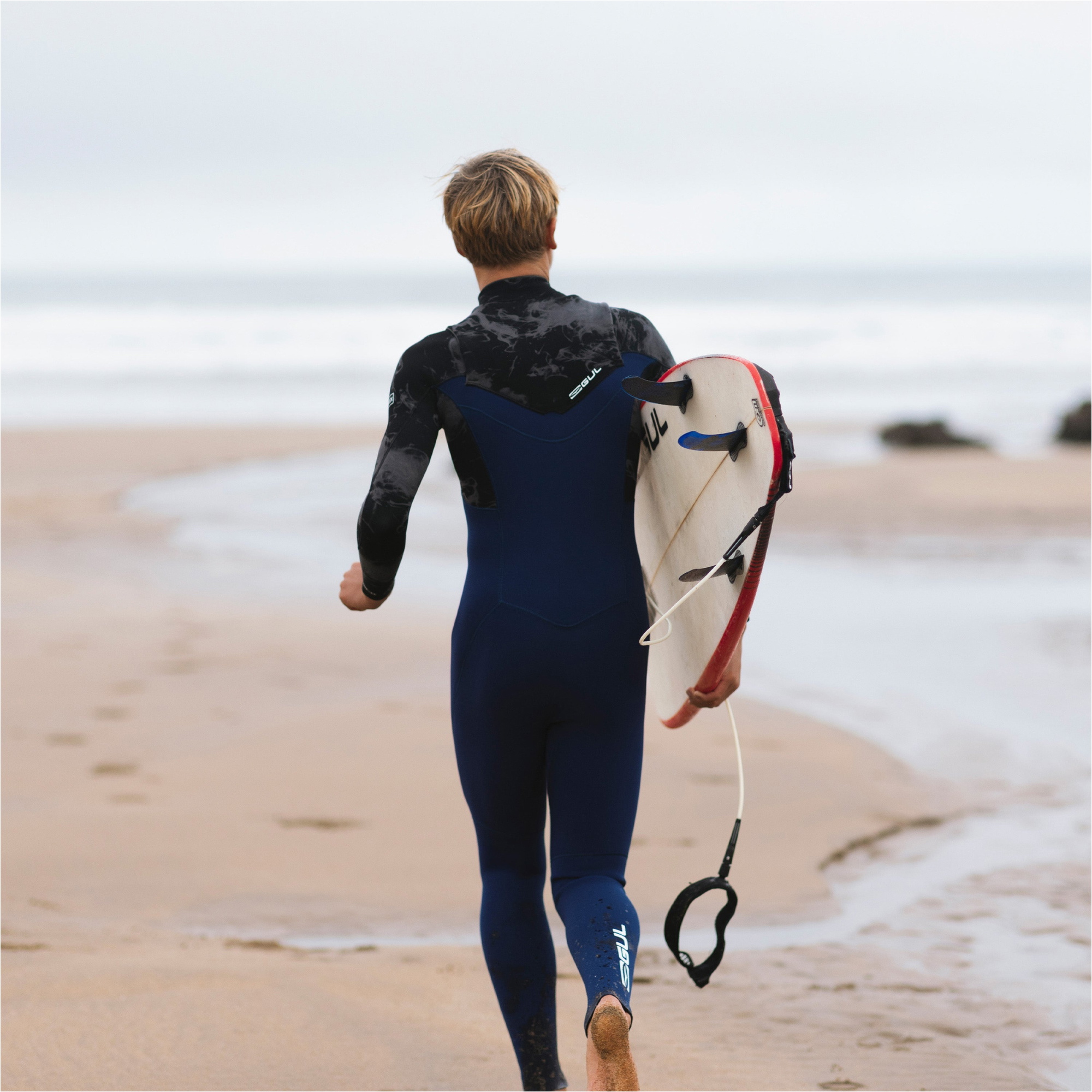 2026 Gul Junior Yulex Flexor 3/2mm Chest Zip Wetsuit FX1228-BLSM - Blue / Smoke